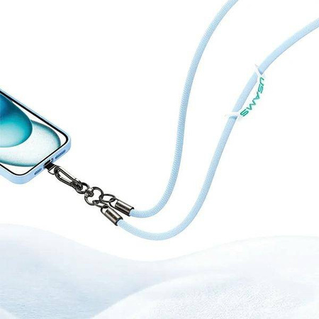 Uniwersalna Smycz do Telefonu 1,2m USAMS ZB282GS01 (US-ZB282) czarne