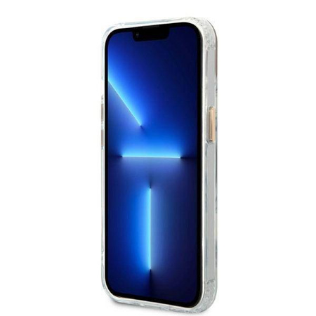 Guess GUHMP13MHTRMD iPhone 13 6.1 "Gold / Gold Hartschalenetui Metal Outline Magsafe