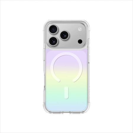 AmazingThing Minimal Mag Hülle für iPhone 17 Pro kompatibel mit MagSafe Regenbogen - mehrfarbig