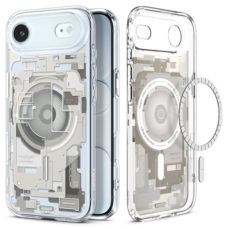 SPIGEN futerał ULTRA HYBRID MAG kompatybilny z MagSafe do IPHONE 17 Air zero one natural titanium