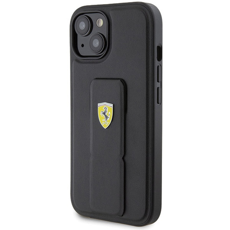 Ferrari nakładka do iPhone 15 6,1" FEHCP15SGSPSIK HC GRIP STAND PU
