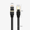Ugreen kabel przewód internetowy sieciowy Ethernet patchcord RJ45 Cat 7 STP LAN 10 Gbps 1 m czarny (NW107 11268)