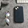 iCarer Oil Wax Premium Leather Case iPhone 14 Magnetic Leather Case with MagSafe dark blue (WMI14220701-BU)