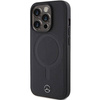 Mercedes Smooth Leather MagSafe case for iPhone 15 Pro - black