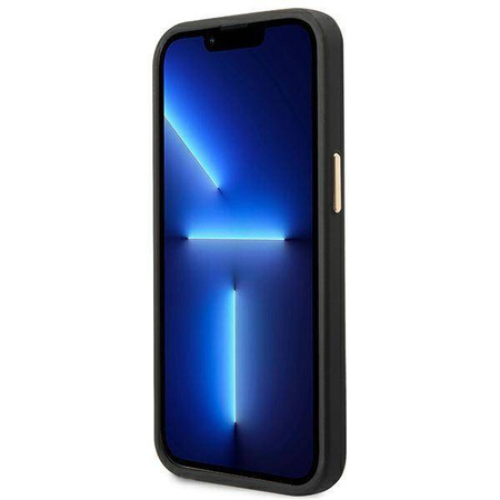Guess GUHMP14MU4GPRK iPhone 14 Plus 6,7 "schwarz / schwarze Hartschale 4G Logo Plate MagSafe