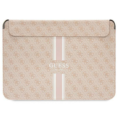 Tasche LAPTOP 16" Guess Sleeve 4G Printed Stripes (GUCS16P4RPSP) rosa
