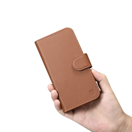 iCarer Wallet Case 2in1 iPhone 14 Pro Max Leather Flip Cover Anti-RFID Brown (WMI14220728-BN)