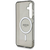 Etui Guess Glitter Circle Classic Logo MagSafe do Samsung Galaxy S25 czarny