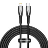 BASEUS kabel Typ C do Apple Lightning 8-pin Power delivery 20W Glimmer Series CADH000101 2m czarny