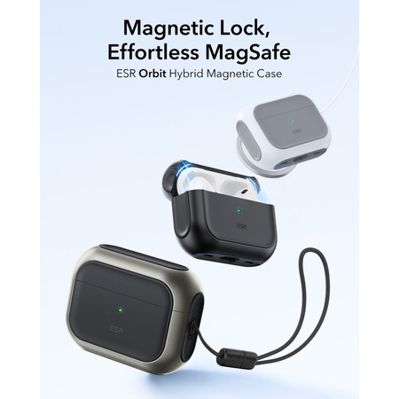 ESR ORBIT HALOLOCK MAGSAFE APPLE AIRPODS PRO 3 TITANIUM