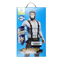 Szkło Hartowane 5D Mr. Monkey Glass - Apple iPhone 16 czarny (Strong Privacy)