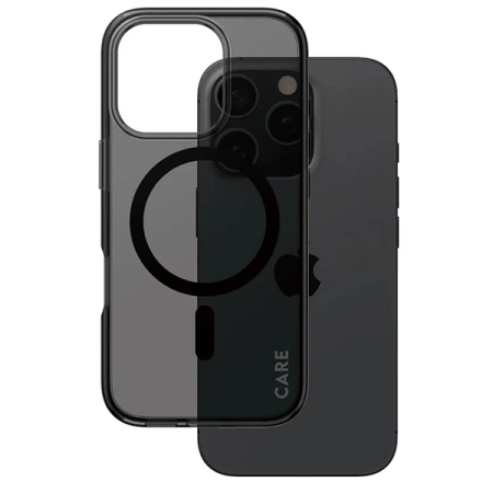 CARE by PanzerGlass Flaggschiff-Hülle iPhone 16 Pro 6,3&quot; rauch/rauchig MagSafe 1350