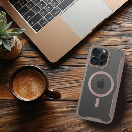 Kabura SMART MAG kompatybilna z MagSafe do IPHONE 15 Pro Max tytanowa