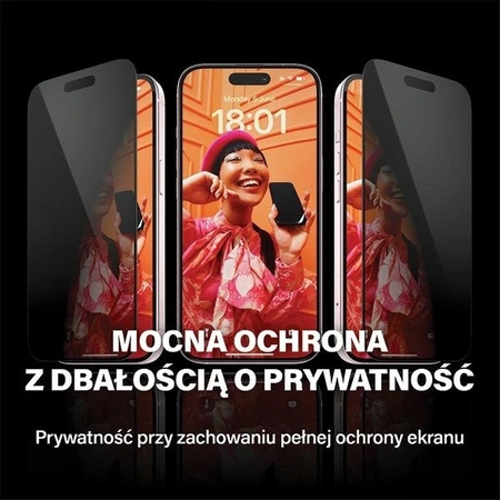 PanzerGlass Privacy Bundle 3in1 transparente Hülle + Sichtschutzglas + Kameraschutz für iPhone 15 Plus