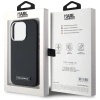 Etui Karl Lagerfeld FW Metal Plate MagSafe na iPhone 15 Pro Max - czarne