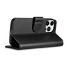 iCarer Wallet Case 2in1 iPhone 14 Pro Leather Flip Cover Anti-RFID black (WMI14220726-BK)