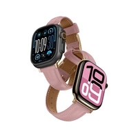 AmazingThing Class Band Leather Strap for Apple Watch 45 / 46 / 49 mm - Pink