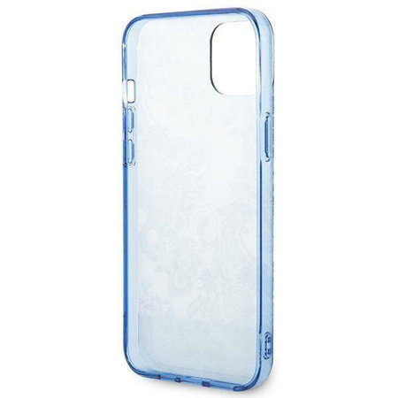 Guess Porcelain Collection - Etui iPhone 14 Plus (niebieski)