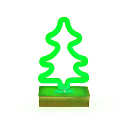 Neon Wood Stand LED CHOINKA zielona FLNW03 Forever Light