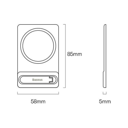 Baseus Foldable Magnetic Bracket White