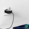 Baseus Speed Mini ładowarka sieciowa zasilacz EU do szybkiego ładowania USB Typ C 20W 3A czarny (CCFS-SN01)