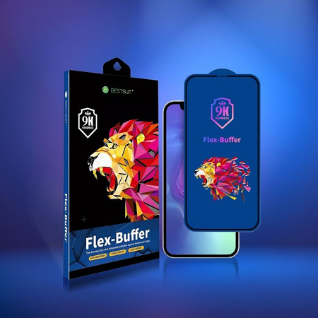 Szkło hybrydowe Bestsuit Flex-Buffer 5D z powłoką antybakteryjną Biomaster do iPhone Xs Max/11 Pro max czarny