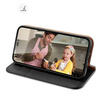 Dux Ducis Hivo echt Leder booktype case schutzhülle aufklappbare hülle für iPhone 14 Pro Max schwarz