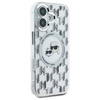 Karl Lagerfeld nakładka do iPhone 16 6,1" KLHMP16SHMCKMHT przezroczysta Hardcase IML Monogram Karl&Choupette Head MagSafe