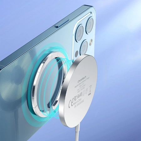 Choetech induktives Ladegerät 15W mit USB C Kabel weiß (T518-F)