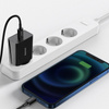 Baseus Speed Mini ładowarka sieciowa zasilacz EU do szybkiego ładowania USB Typ C 20W 3A czarny (CCFS-SN01)