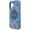 Original Case IPHONE 16 Guess 4G Circle Classic Logo MagSafe blue