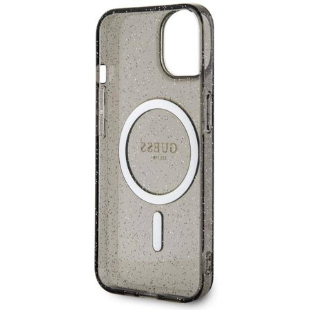 Guess GUHMP14MHCMCGK iPhone 14 Plus 6.7" black/black hardcase Glitter Gold MagSafe