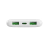 Powerbank Puro DAILY 10 PLUS 10000mAh 2x USBA / 1x USB-C 22,5W - weiß