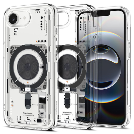 SPIGEN futerał ULTRA HYBRID MAG kompatybilny z MagSafe do IPHONE 16E 2025 neo one