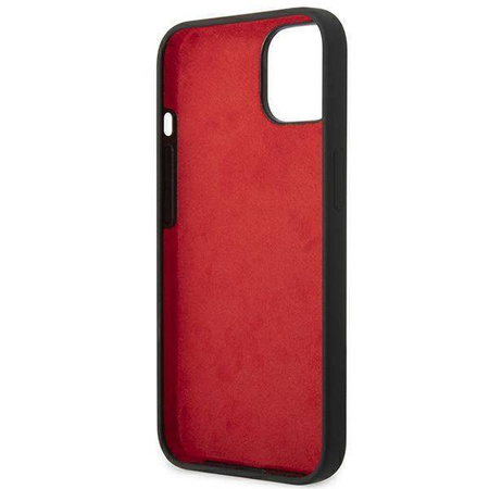 Oryginalne Etui IPHONE 14 PLUS Ferrari Hardcase Silicone Metal Logo czarne