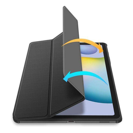 Dux Ducis Toby armored tough Smart Cover for Samsung Galaxy Tab S6 Lite with a holder for stylus pen black