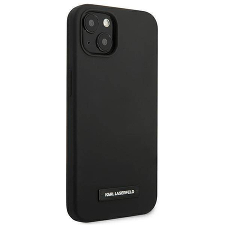 Karl Lagerfeld KLHCP13SSLMP1K iPhone 13 mini 5,4" hardcase czarny/black Silicone Plaque