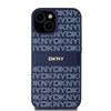 DKNY DKHCP15SPRTHSLB iPhone 15 / 14 / 13 6.1" niebieski/blue hardcase Leather Mono Stripe & Metal Logo