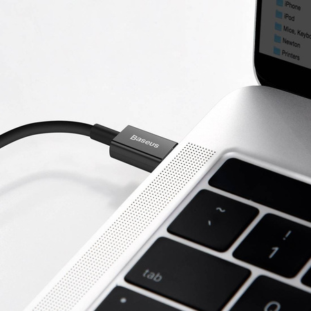 Baseus Superior kabel USB Typ C - Lightning do szybkiego ładowania Power Delivery 20 W 1 m czarny (CATLYS-A01)