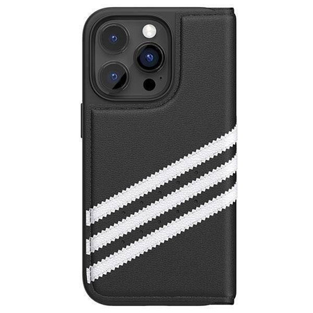 Adidas OR Booklet Case PU iPhone 14 Pro schwarz/weiß 50196