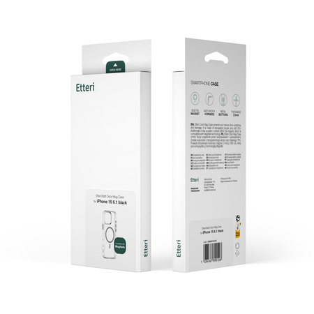 Nakładka Etteri Color Mag do iPhone 12 / 12 Pro 6,1" szara