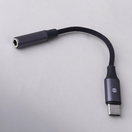 Forever adapter audio AJC-01 jack 3,5 mm - USB-C czarny
