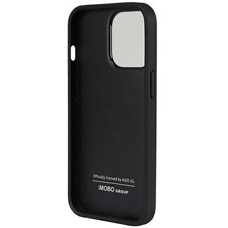 Audi Kunstleder iPhone 13 Pro / 13 6,1&quot; schwarz/schwarz Hardcase AU-TPUPCIP13P-TT/D1-BK
