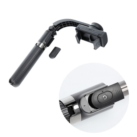 Zestaw / uchwyt selfie z pilotem na bluetooth tripod GIMBAL stabilizator czarny SSTR-L08