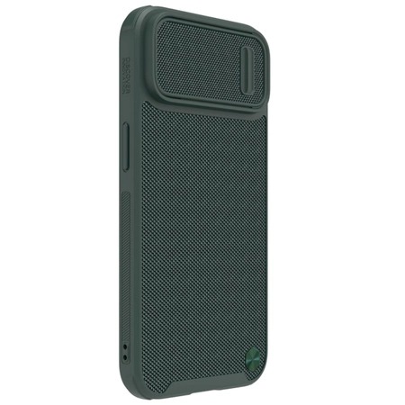 Nillkin Textured S Case iPhone 14 Pro Max Panzerhülle mit Kameraabdeckung dunkelgrün