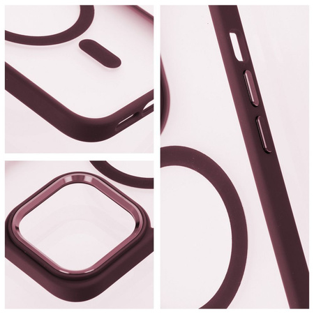 Futerał Matte Mag Cover kompatybilny z MagSafe do IPHONE 15 PRO czerwony