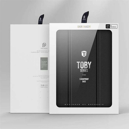 Dux Ducis Toby pancerne etui z klapką Smart Case do Samsung Galaxy Tab S6 Lite z uchwytem na rysik czarny