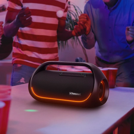 Tronsmart Bang wasserdichter kabelloser Bluetooth-Lautsprecher 60W mit Powerbank-Funktion schwarz (723928)