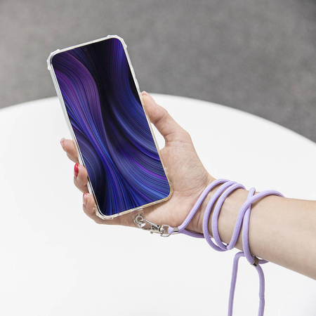 Uniwersalna tasiemka/smycz na szyję do telefonu granatowy