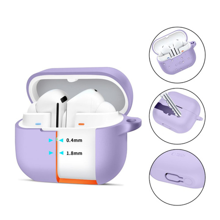 TECH-PROTECT SILICONE HOOK SAMSUNG GALAXY BUDS 3 / 3 FE / 3 PRO LAVENDER
